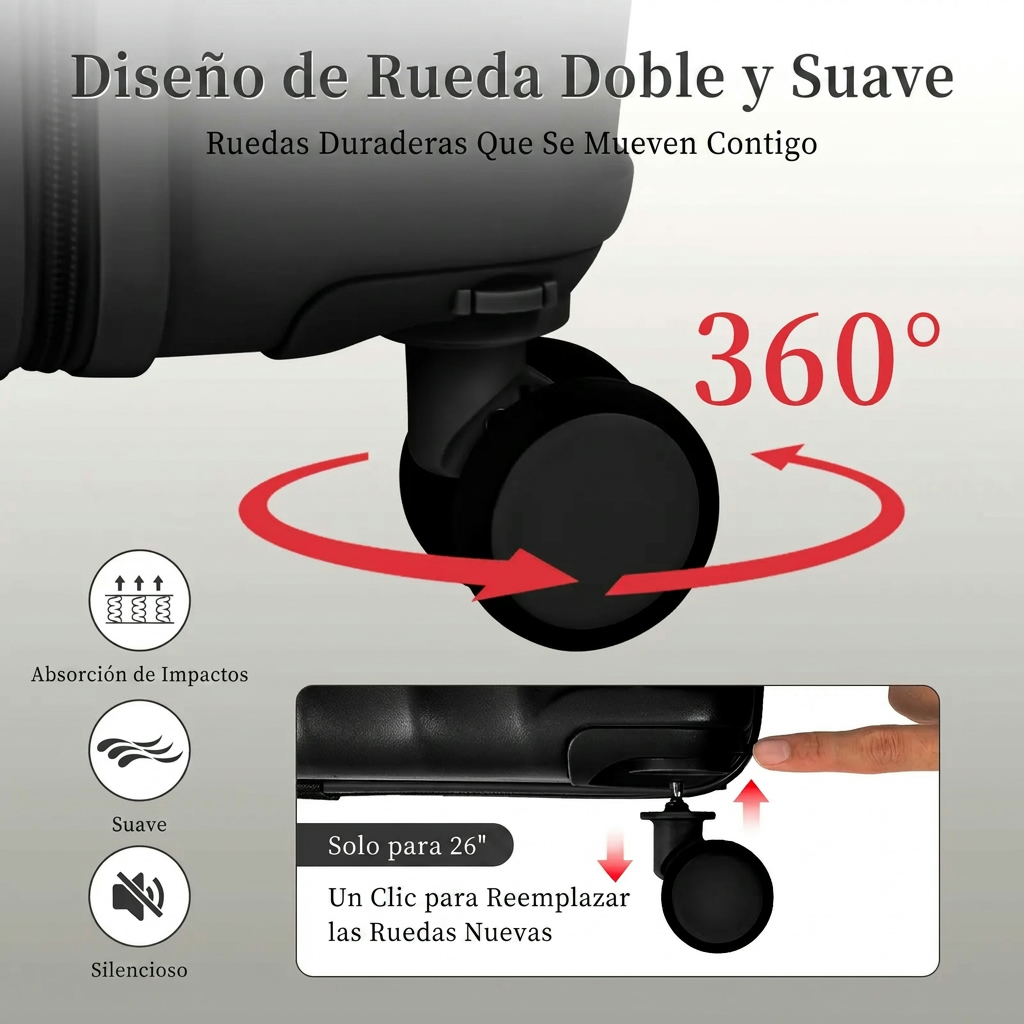 Set de 4 maletas expandibles AAIVV, juego de maletas de viaje de ABS con ruedas dobles giratorias, cerradura TSA, carcasa rígida resistente, tamaños 13/20/26/28 pulgadas, ideal como regalo para la vuelta al cole. - Bild 4